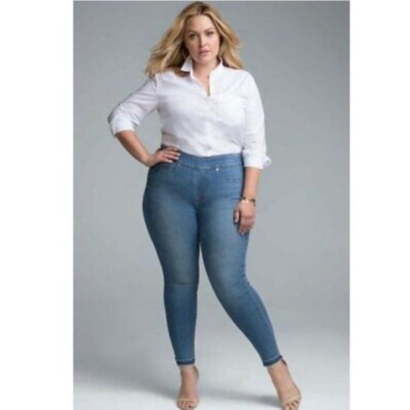NYDJ CURVES 360 BY Not Your Daughters Jeans Release Hem Pull-On Jeans 8 Raw Hem - Picture 4 of 16